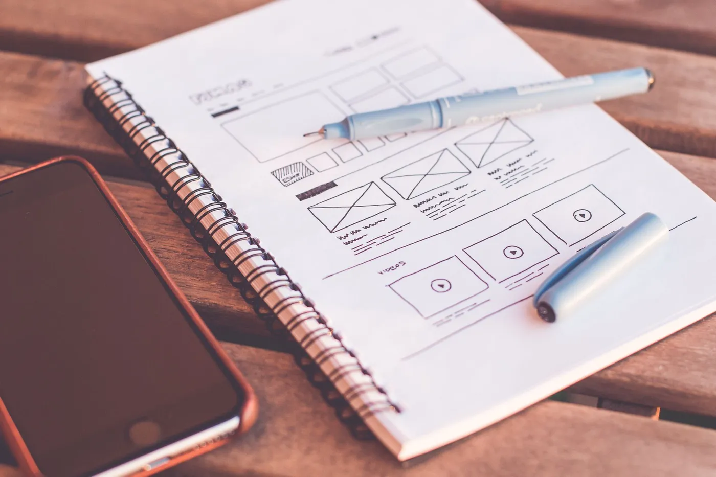 Proceso de diseño UX/UI con wireframes